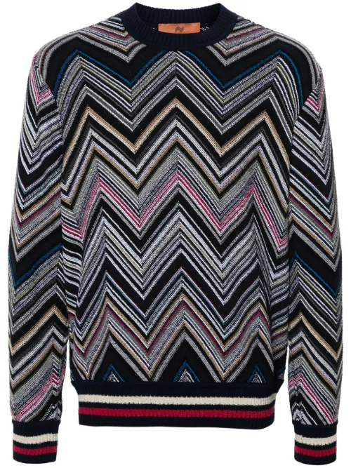Pull à mancherons et chevrons - Missoni - Modalova
