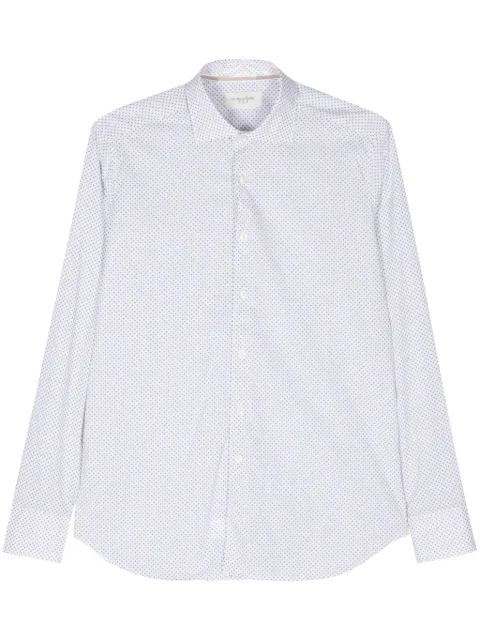 Tintoria Mattei geometric-print cotton-blend shirt