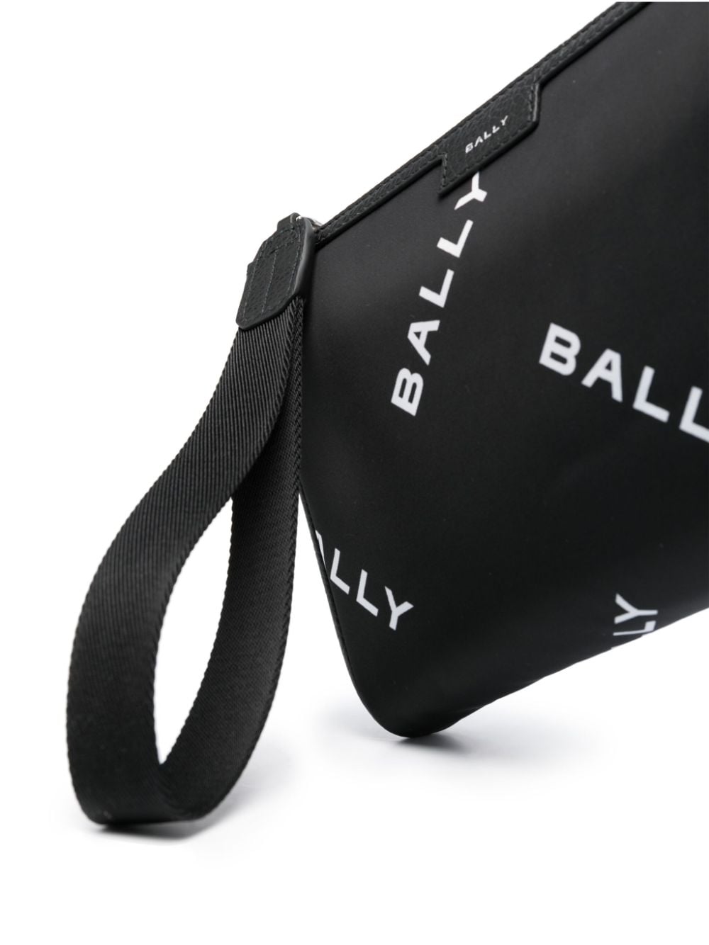 Shop Bally Logo-printed Clutch Bag In Black