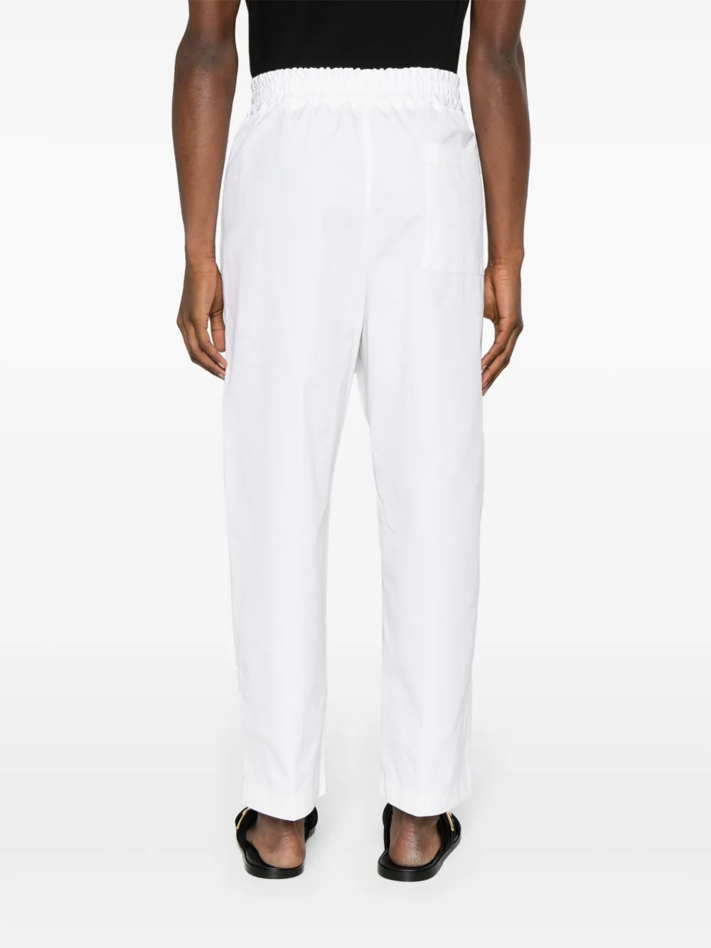 Lardini Broek met toelopende pijpen Wit