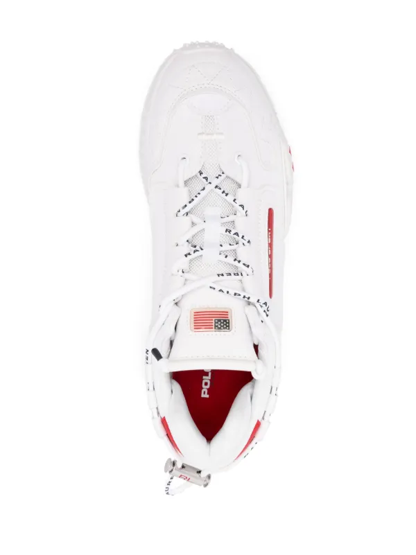 POLO RALPH LAUREN ポロ PS200 SNEAKER ロゴ スニーカー White Polo Ralph Lauren PS200 logo-appliqué Sneakers | White