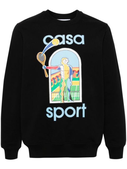 Casablanca Le Jeu organic-cotton sweatshirt