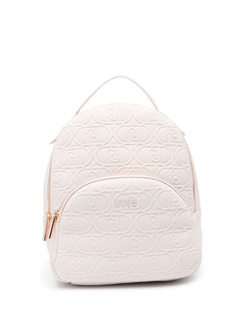 Liu •jo Logo-embossed Backpack In White