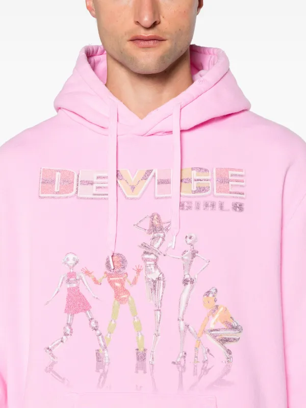 Doublet グラフィック パーカー | ピンク | FARFETCH JP