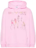 Doublet graphic-print cotton hoodie - Pink