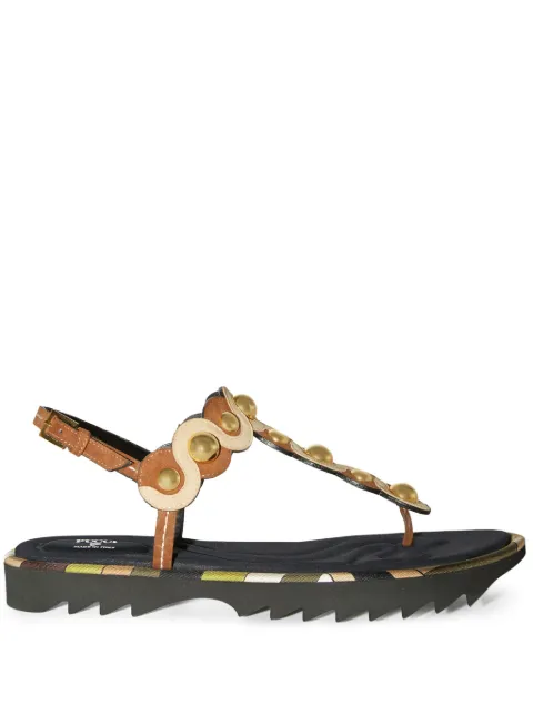 PUCCI Onde leather sandals