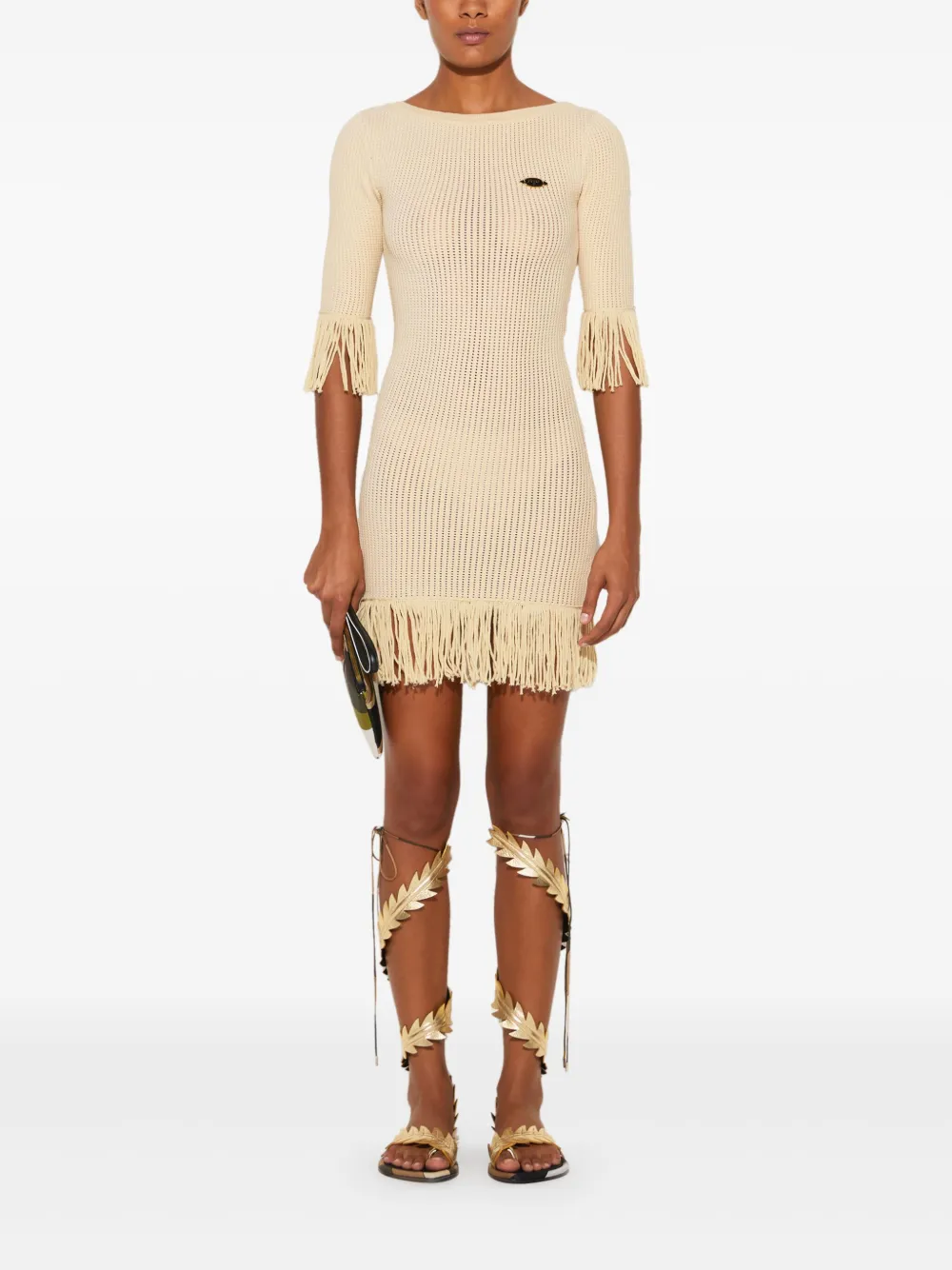 PUCCI logo-plaque fringed mini dress | Day Dresses | Image 2
