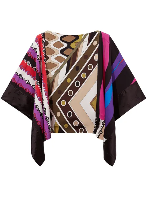 PUCCI patchwork-print kaftan top