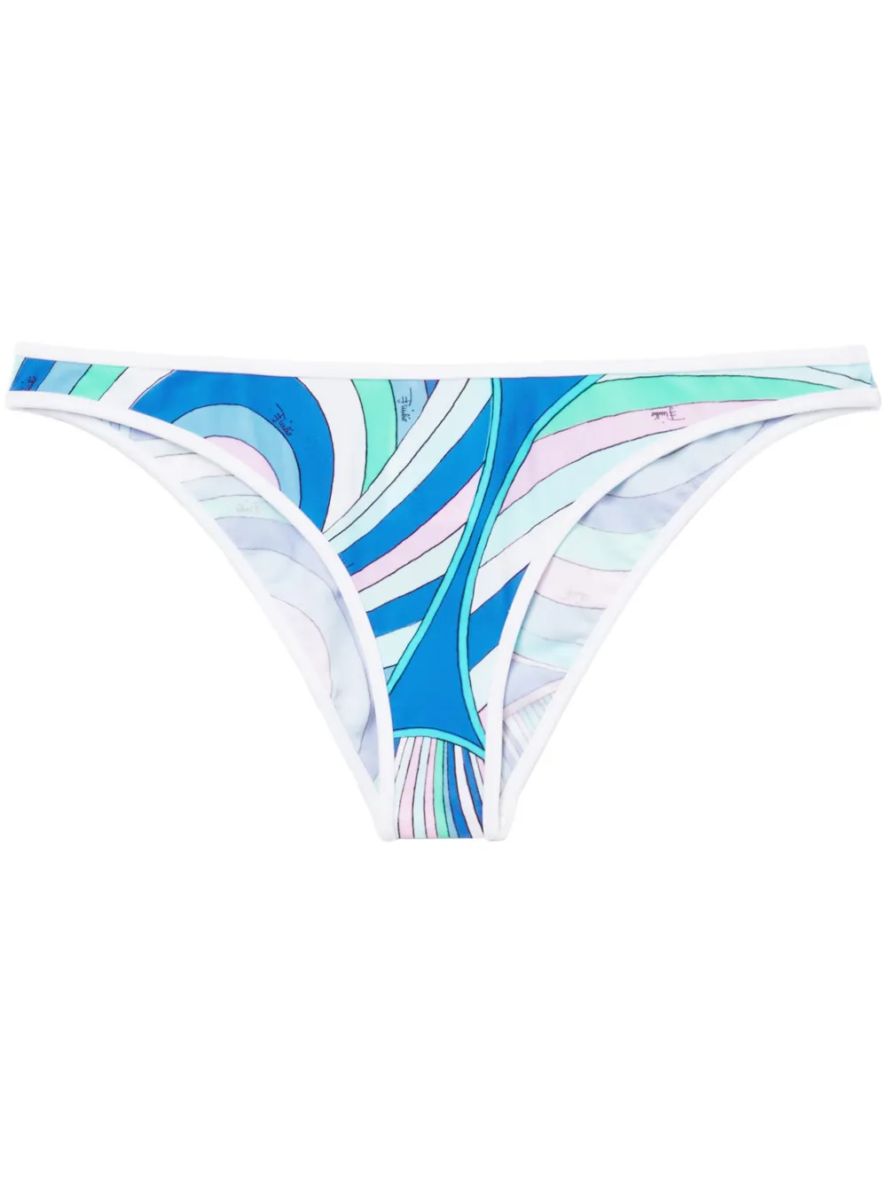 Iride-print bikini bottoms