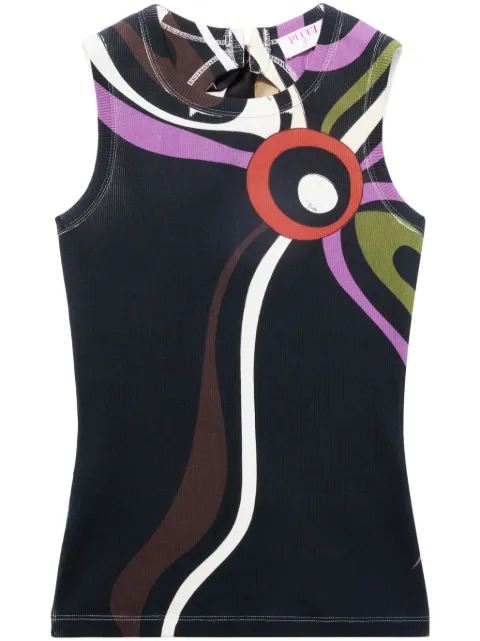 PUCCI Marmo-print tank top