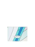 PUCCI Iride-print card holder - Blue