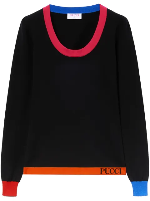 PUCCI كنزة متباينة الألوان