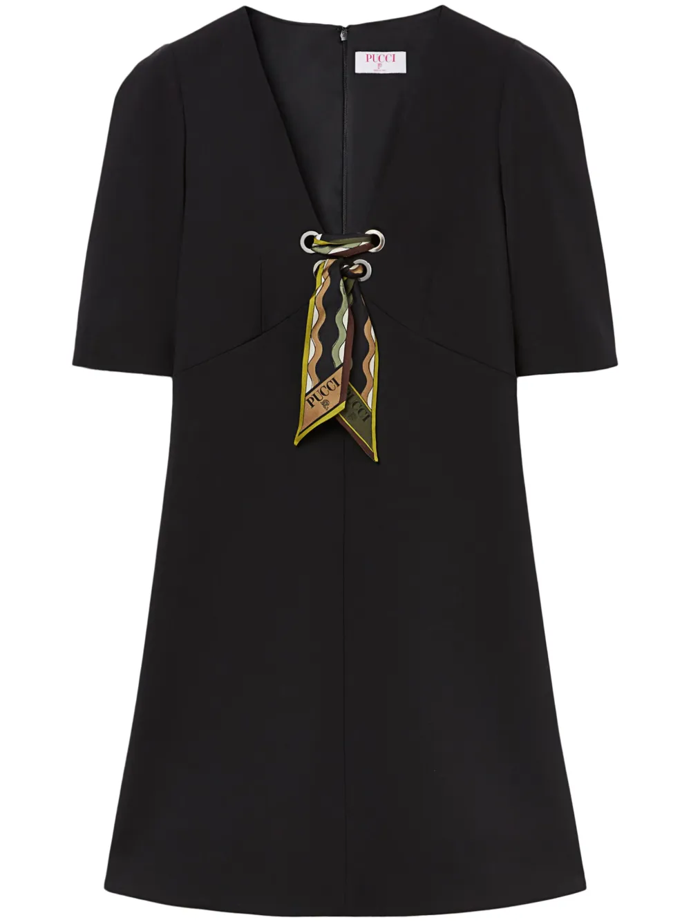 PUCCI Vivara-print dress | Black | Image 1