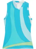 PUCCI Marmo-print tank top - Blue