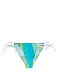 PUCCI Iride-print bikini bottoms - Blue