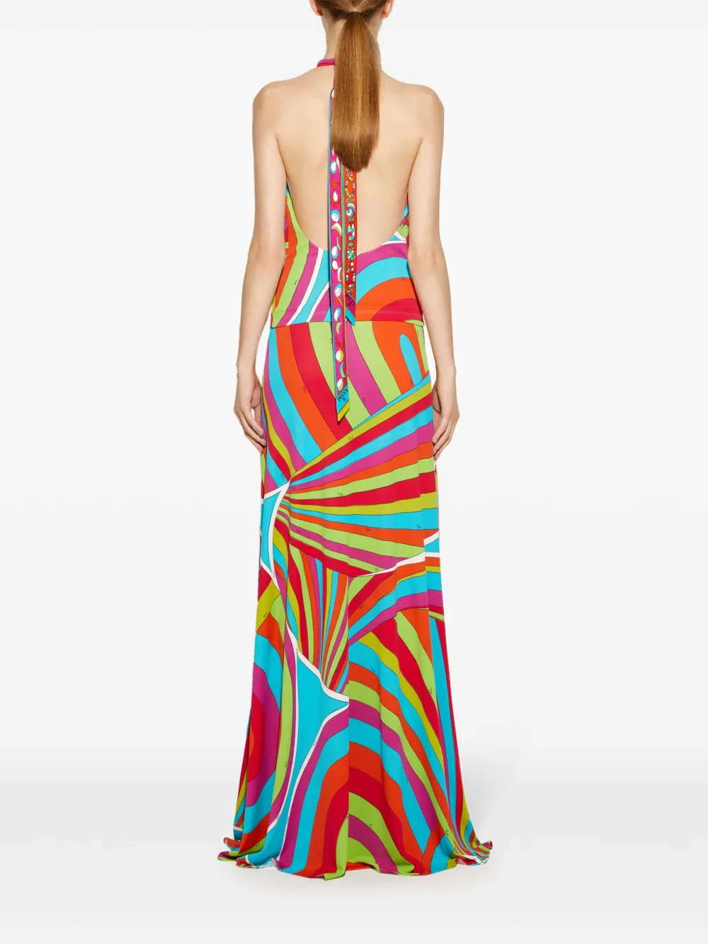 PUCCI Zijden top met print Roze