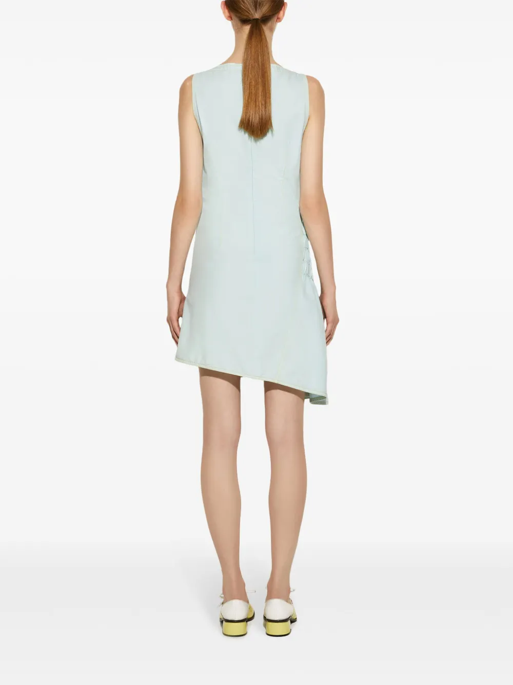 Pucci Vivara-print Ruched Minidress In Green