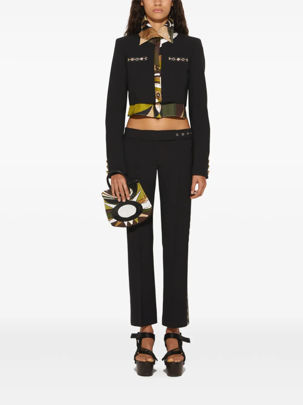 Pucci Vivara-print Jacket In Black
