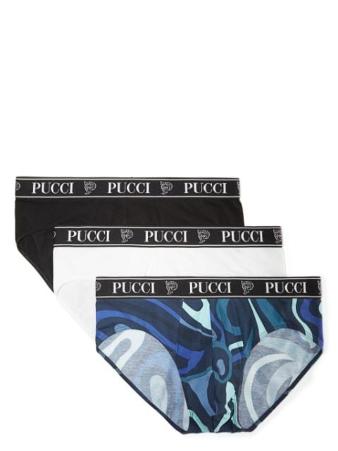 PUCCI logo-waistband briefs (pack of three)