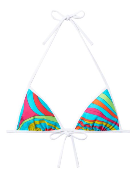 PUCCI Marmo-print bikini top