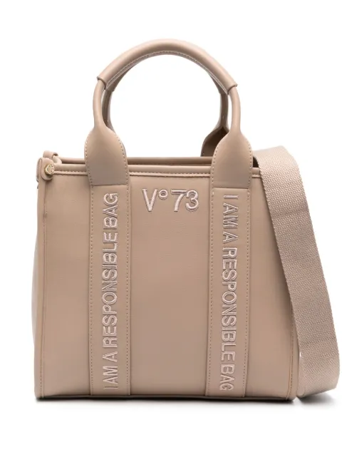 V°73 tote con logo bordado