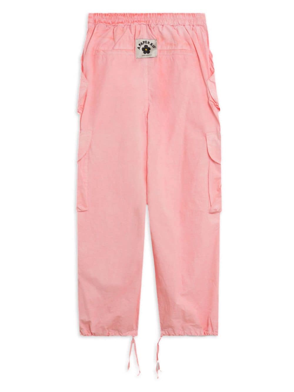 A Paper Kid Logo-patch cargo trousers - Roze