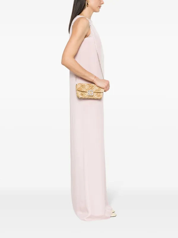 Roger Vivier Jeu De Fille Strass Mini Bag | Gold | FARFETCH