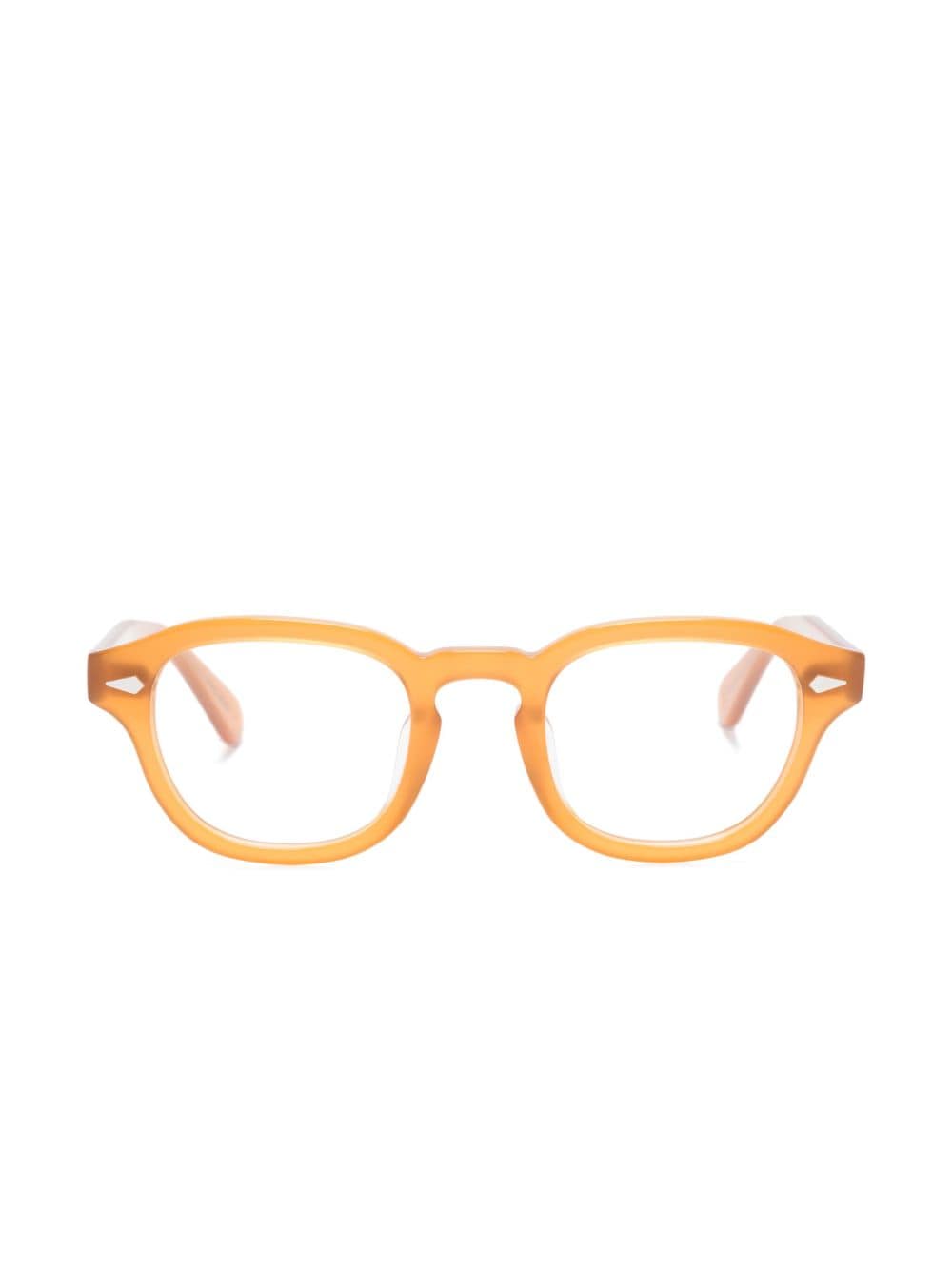 Lesca Posh square-frame glasses Oranje