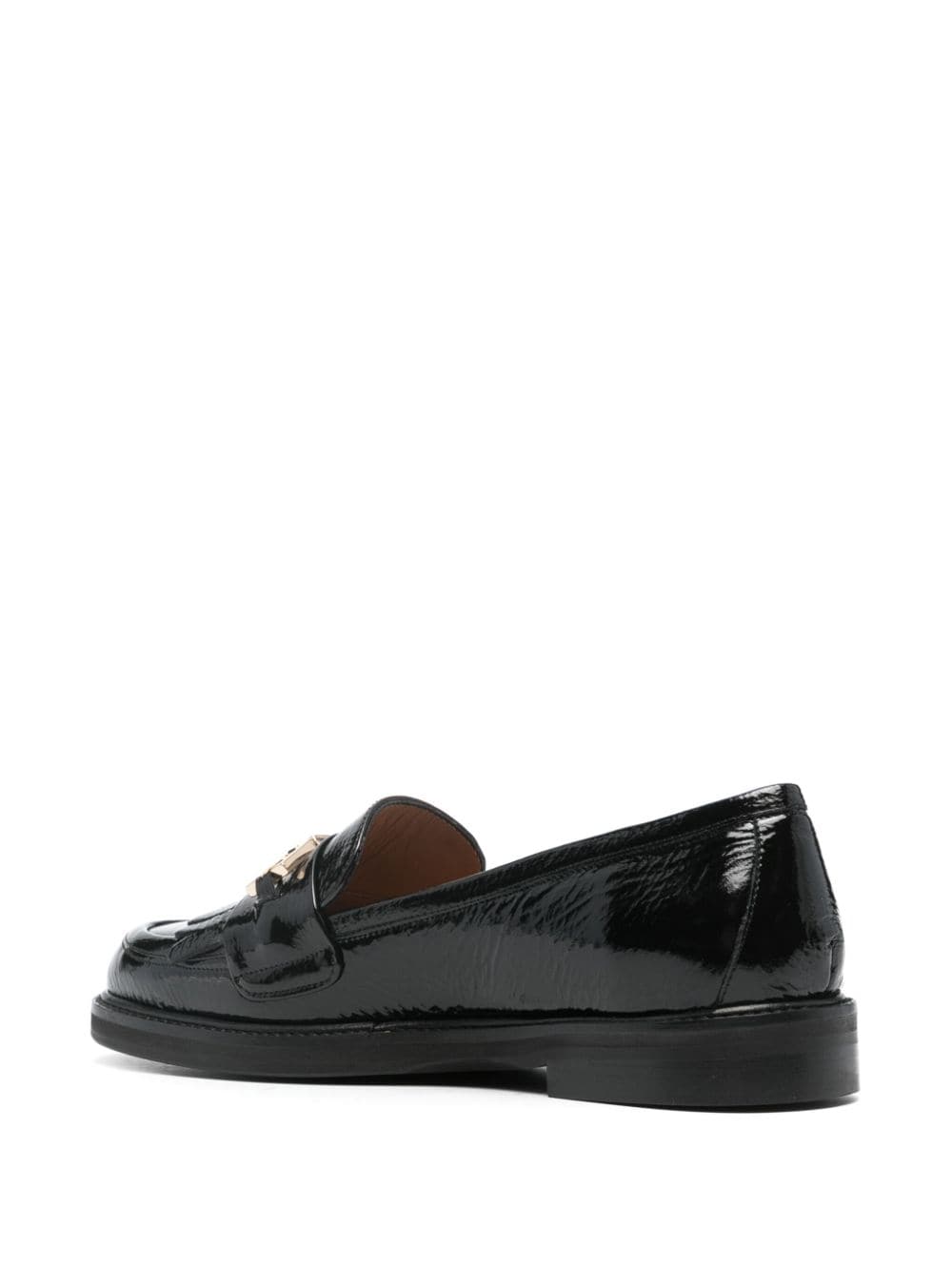 Shop Roberto Festa Ayko Leather Loafers In Black