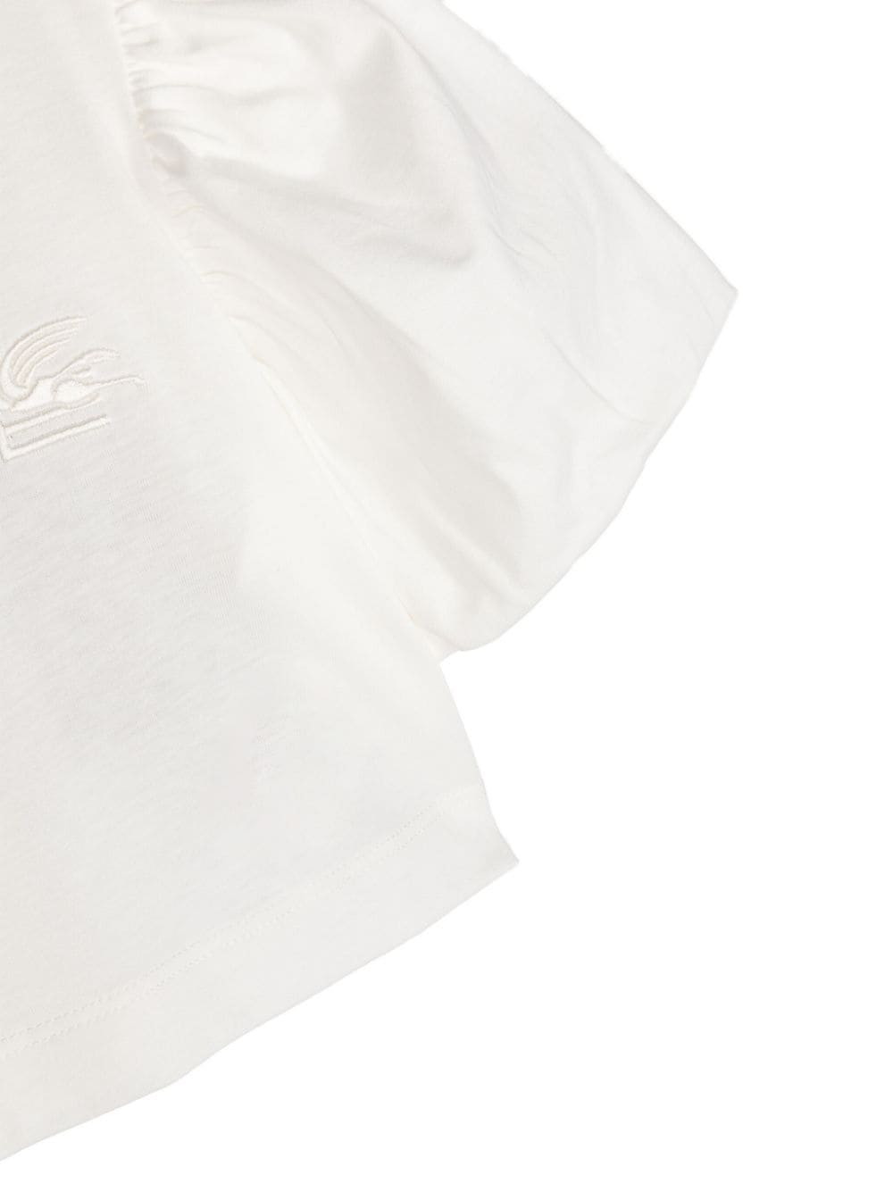 Shop Etro Pegaso-motif Cotton T-shirt In Neutrals