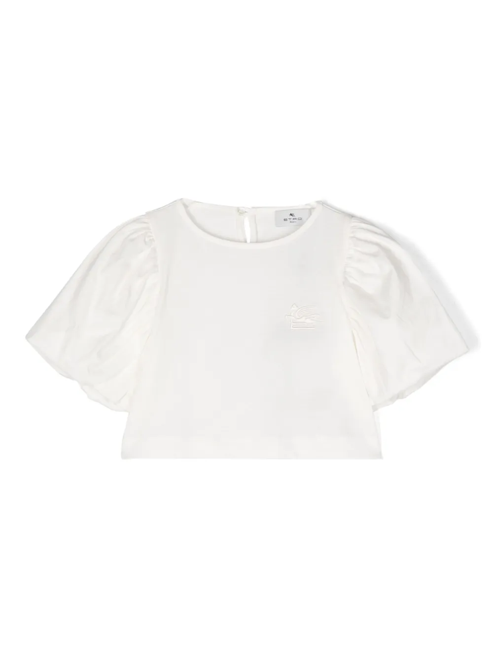 Etro Kids' Pegaso-motif Cotton T-shirt In Neutrals