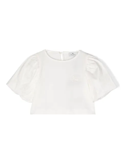 ETRO KIDS Pegaso-motif cotton T-shirt
