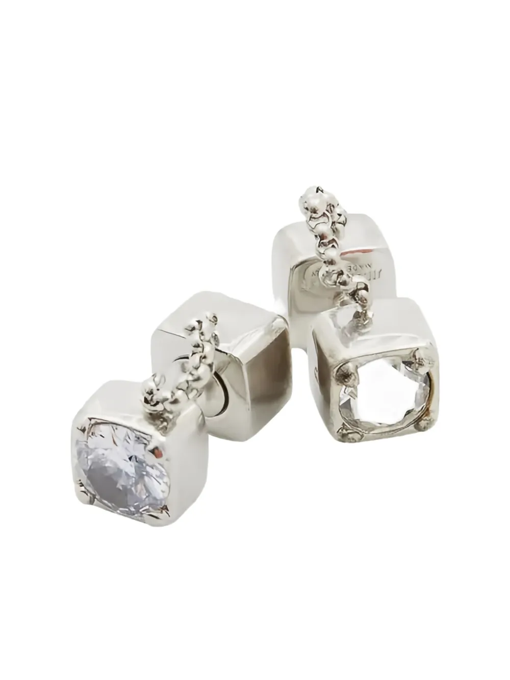 Jil Sander Oorbellen met kettingdetail - Zilver