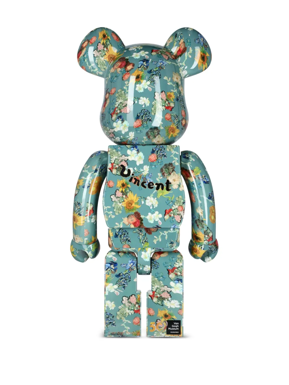 Shop Medicom Toy X Van Gogh Be@rbrick 1000% Figure In Green