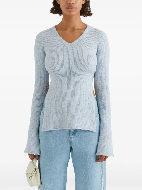 Axel Arigato Tube ribbed-knit Top Blue FARFETCH PH