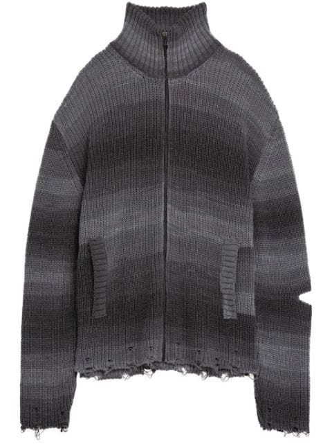 A Paper Kid striped knit jacket 