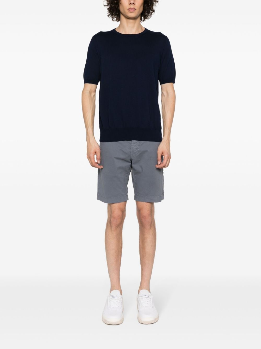 Shop Cruciani Short-sleeved T-shirt In Blue