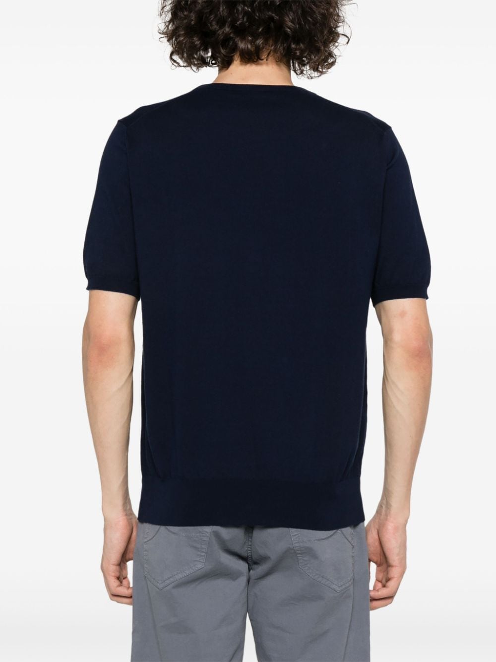 Shop Cruciani Short-sleeved T-shirt In Blue