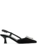 Roberto Festa 70mm Stefi leather pumps - Black