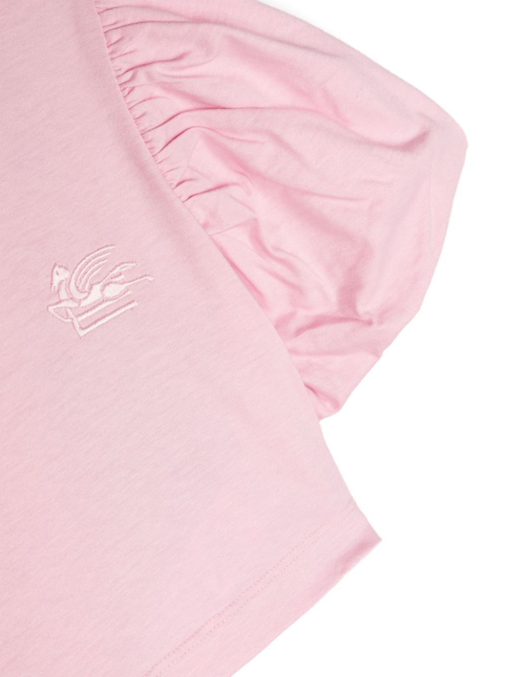 Shop Etro Pegaso-motif Cotton T-shirt In Pink