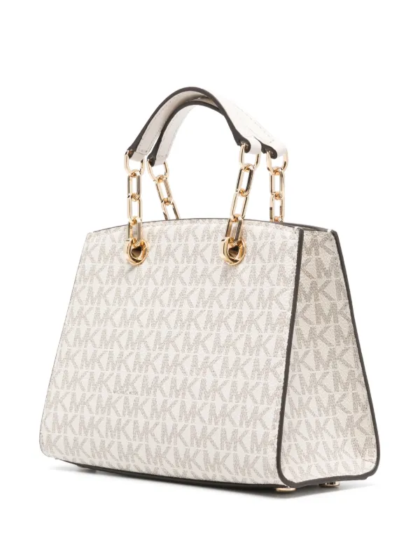 Michael Kors Women's Large Signature Travel Tote, Top Zip