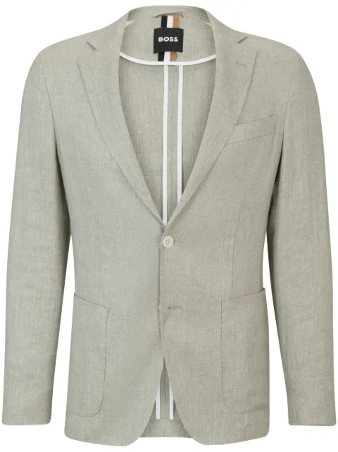BOSS blazer à simple boutonnage