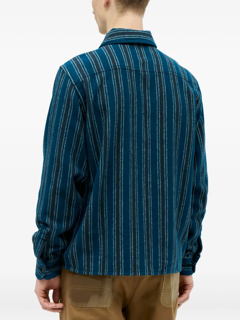 Dickies Striped Long-sleeve Shirt In Blue