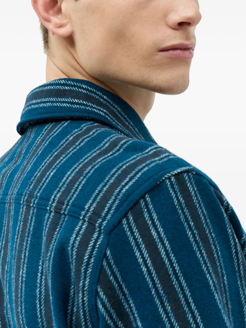 Dickies Striped Long-sleeve Shirt In Blue
