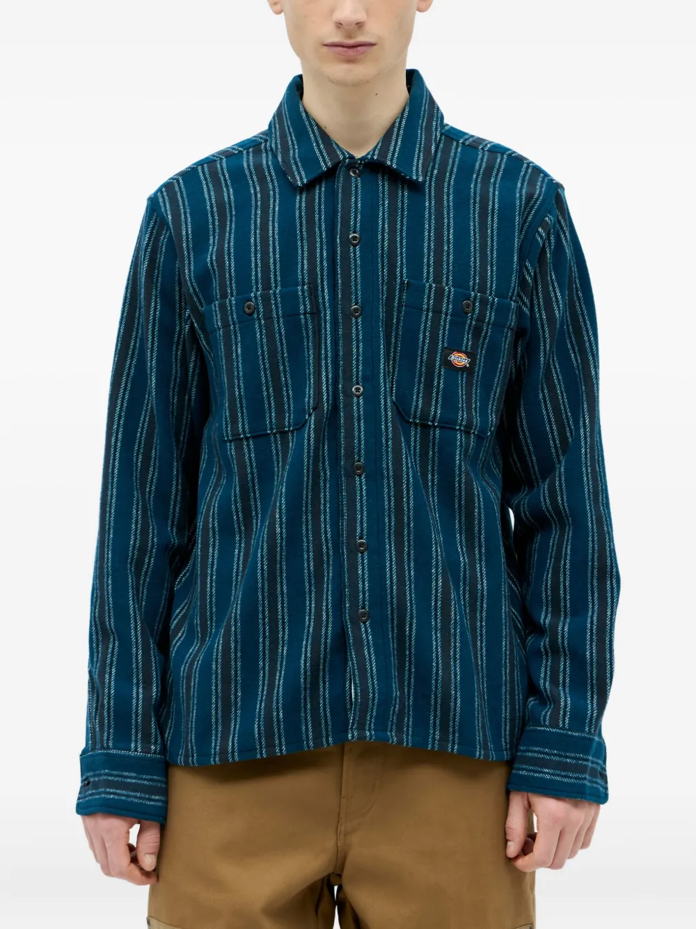 DICKIES striped long-sleeve shirt | Blue | Image 1