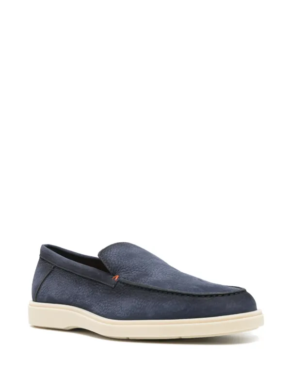 Santoni スエード ローファー | ブルー | FARFETCH JP