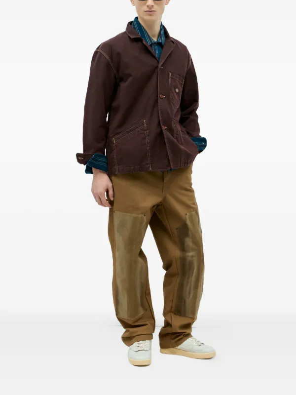 Dickies ブラウン ジャケット M-LN DICKIES ボタン ジャケット | ブラウン | FARFETCH JP