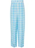 MSGM check-pattern trousers - Blue