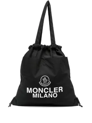 Moncler AQ ドローストリング トートバッグ | ブラック | FARFETCH JP