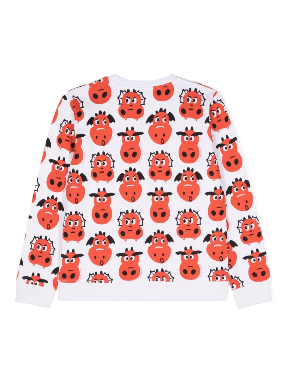 Stella McCartney Kids Katoenen sweater met print Wit